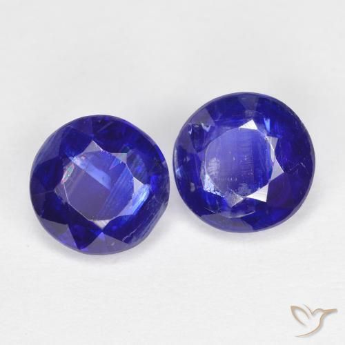 2.24 ct natürliche Intensives Marineblau Kyanit-Edelsteine, Runden, SI