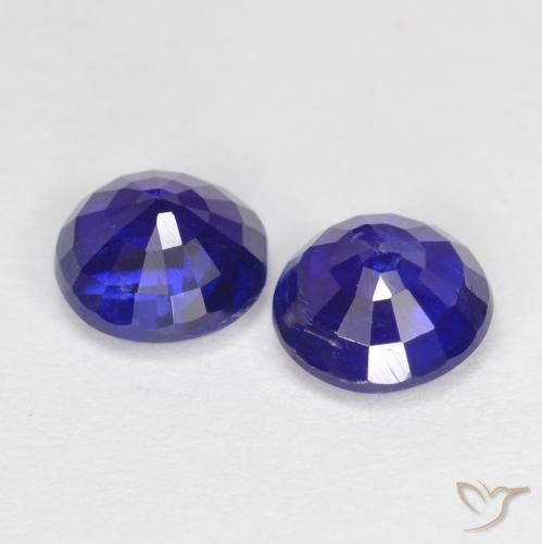 2.24 ct natürliche Intensives Marineblau Kyanit-Edelsteine, Runden, SI