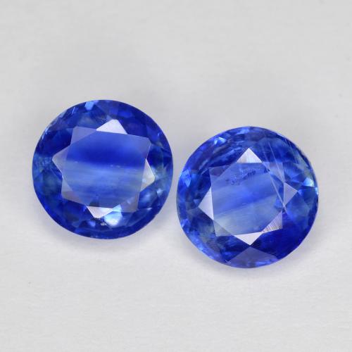 2.03 ct natürliche Intensives Blau Kyanit-Edelsteine, Rund Schliff, SI