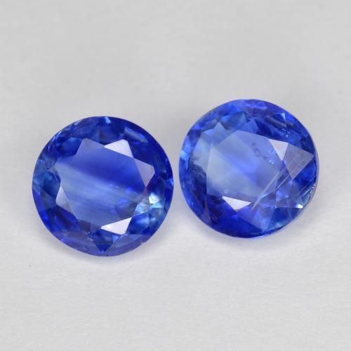 2.03 ct natürliche Intensives Blau Kyanit-Edelsteine, Rund Schliff, SI