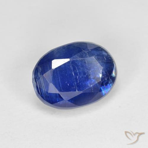 9,17 ctw natürlicher tiefblau Kyanit, Oval, SI