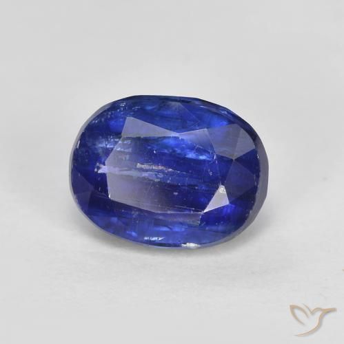 9,17 ctw natürlicher Intensives Marineblau Kyanit, Oval, SI