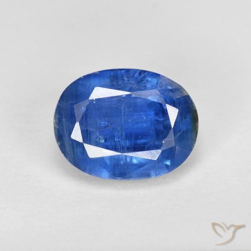 2.07ct Natürlicher dunkelblau Kyanit, Oval, SI