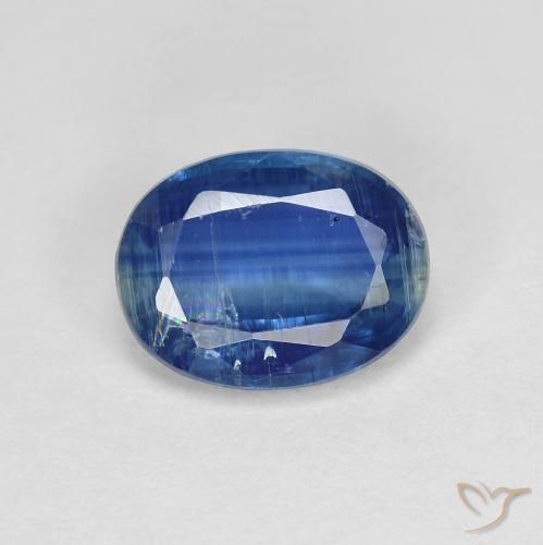 1.55ct Natürlicher Navy blau Kyanit, Oval, SI