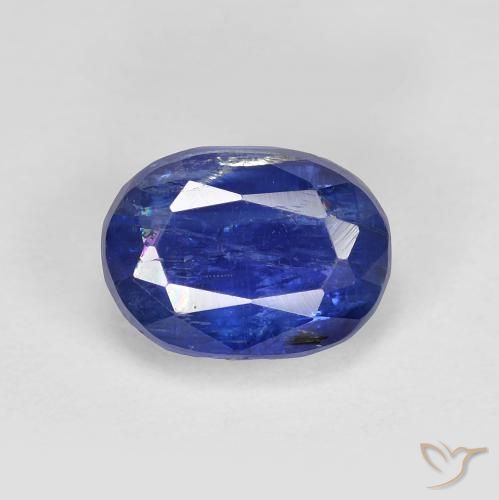 2.06ct Natürlicher Intensives Marineblau Kyanit, Oval, SI
