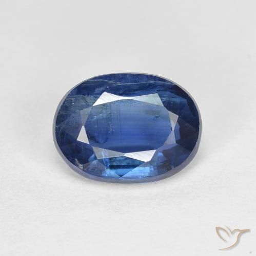 1.57ct Natürlicher tiefblau Kyanit, Oval, SI