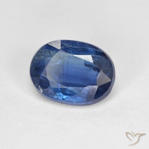 9,17 ctw natürlicher tiefblau Kyanit, Oval, SI