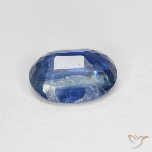 9,17 ctw natürlicher tiefblau Kyanit, Oval, SI