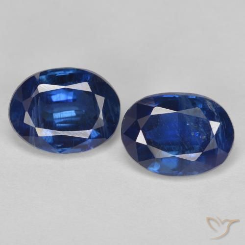 3.24ctw Natürlicher tiefblau Kyanit, Oval, SI, Photo A