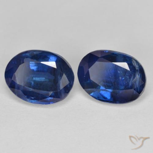 3.24 ct natürliche tiefblau Kyanit-Edelsteine, Oval, SI