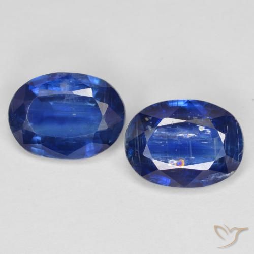 2.85ctw Natürlicher tiefblau Kyanit, Oval, SI
