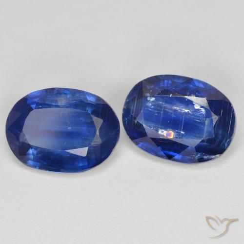 2.85 ct natürliche tiefblau Kyanit-Edelsteine, Oval, SI