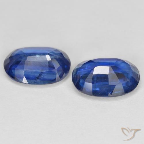 2.85 ct natürliche tiefblau Kyanit-Edelsteine, Oval, SI