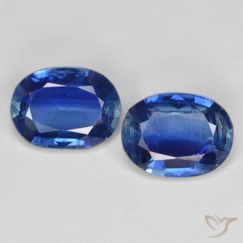 2.64 ct natürliche dunkelblau Kyanit-Edelsteine, Oval Schliff, SI