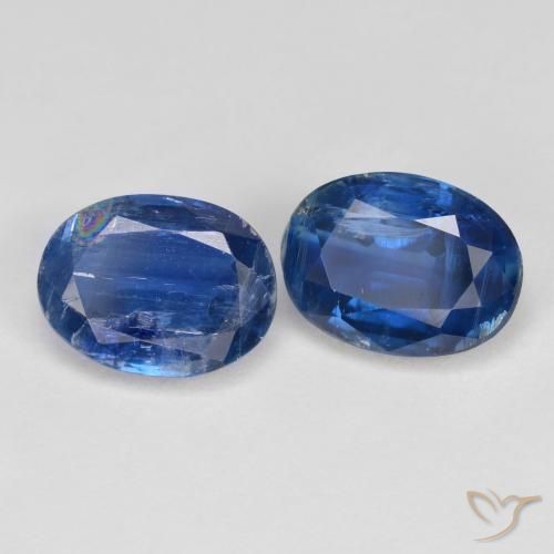 3.43 ct natürliche dunkelblau Kyanit-Edelsteine, Oval, SI