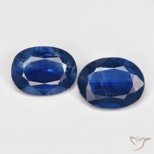 2.54ctw Natürlicher dunkelblau Kyanit, Oval, SI