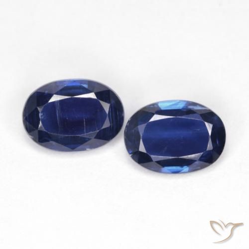 1.86ctw Natürlicher dunkelblau Kyanit, Oval, VS-SI