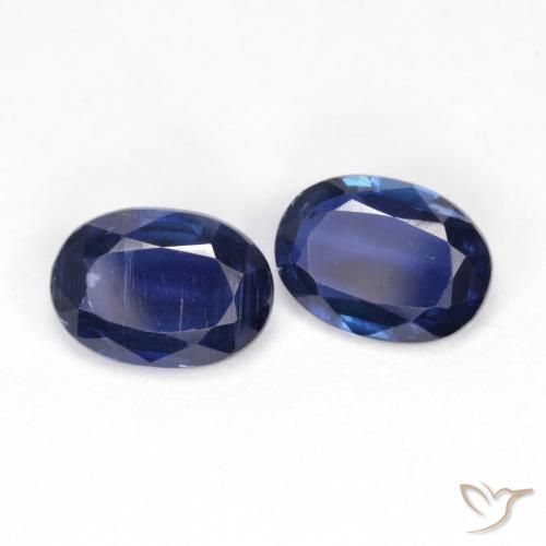 1.86 ct natürliche dunkelblau Kyanit-Edelsteine, Oval, VS-SI