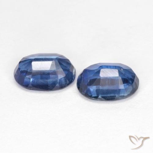 2.19 ct natürliche tiefblau Kyanit-Edelsteine, Oval, VS-SI