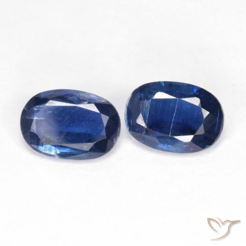 1.68 ct natürliche tiefblau Kyanit-Edelsteine, Oval, VS-SI