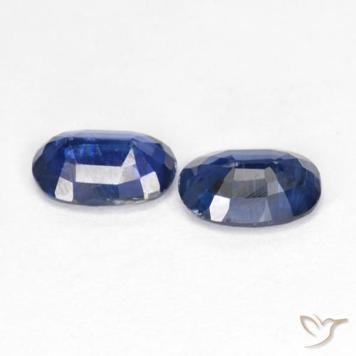 1.68 ct natürliche tiefblau Kyanit-Edelsteine, Oval, VS-SI