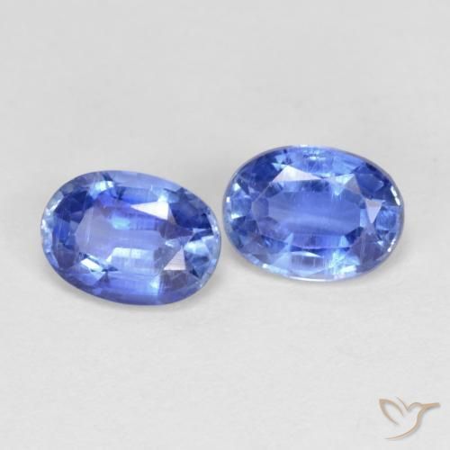 2.04 ct natürliche Mittleres Marineblau Kyanit-Edelsteine, Oval, VS-SI