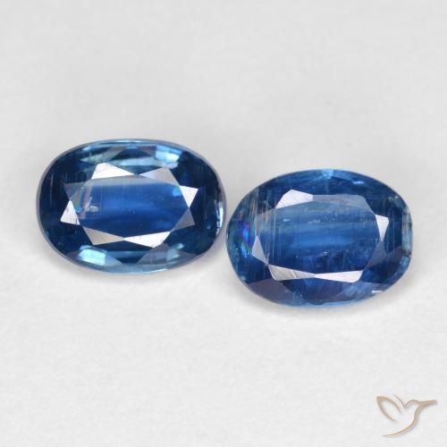 2.05ctw Natürlicher Navy blau Kyanit, Oval, SI