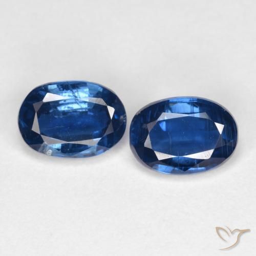 2.14ctw Natürlicher Navy blau Kyanit, Oval, SI, Photo A