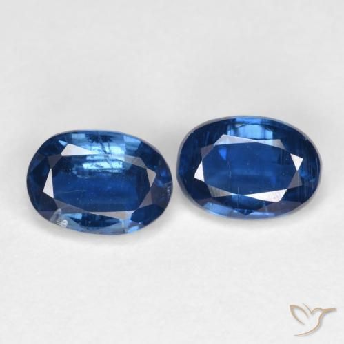 2.14 ct natürliche Navy blau Kyanit-Edelsteine, Oval, SI