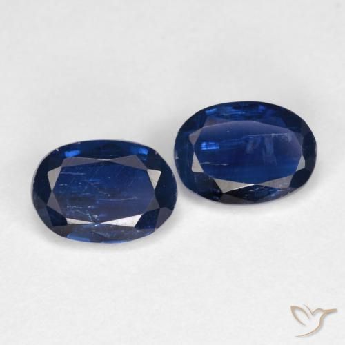 1.96ctw Natürlicher Tiefes Marineblau Kyanit, Oval, SI