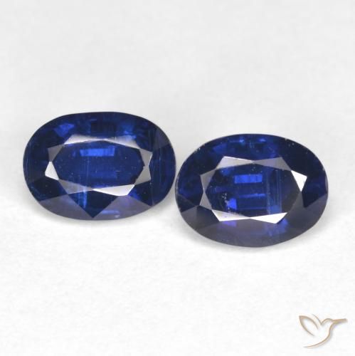 2.00ctw Natürlicher Navy blau Kyanit, Oval, SI, Photo A