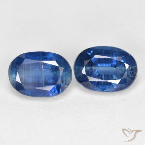 2.51 ct natürliche Navy blau Kyanit-Edelsteine, Oval, SI