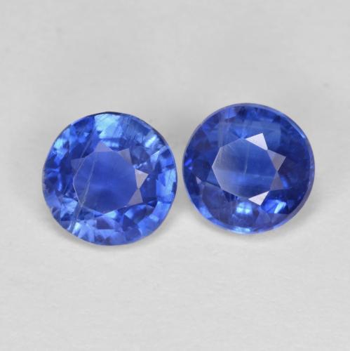 1,19 ct natürliche blauer Disthen-Edelsteine, Rundschliff, VS-SI