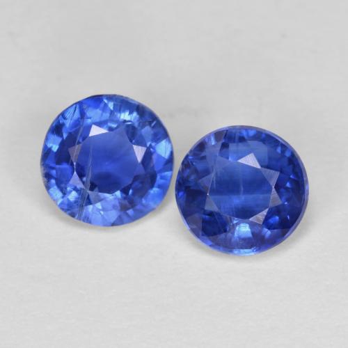 1,19 ct natürliche blauer Disthen-Edelsteine, Rundschliff, VS-SI