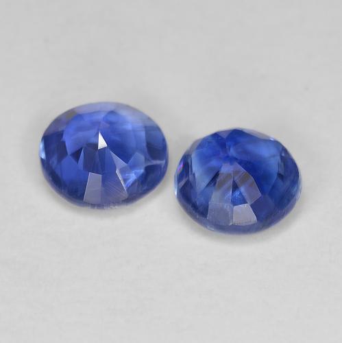 1,19 ct natürliche blauer Disthen-Edelsteine, Rundschliff, VS-SI