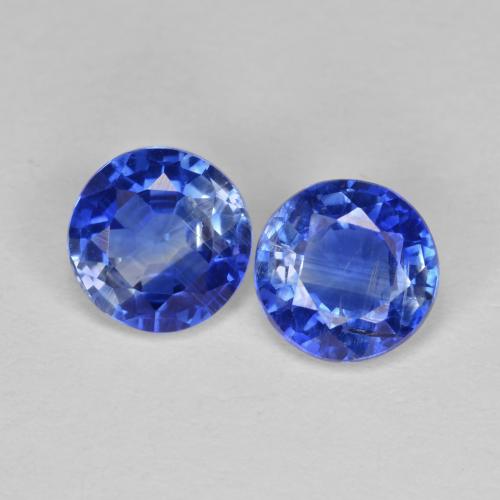 1,78 ct natürliche blauer Disthen-Edelsteine, Rundschliff, VS-SI