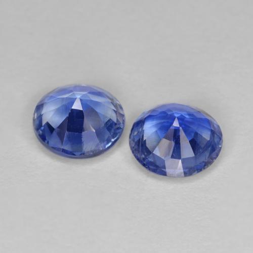 1,78 ct natürliche blauer Disthen-Edelsteine, Rundschliff, VS-SI