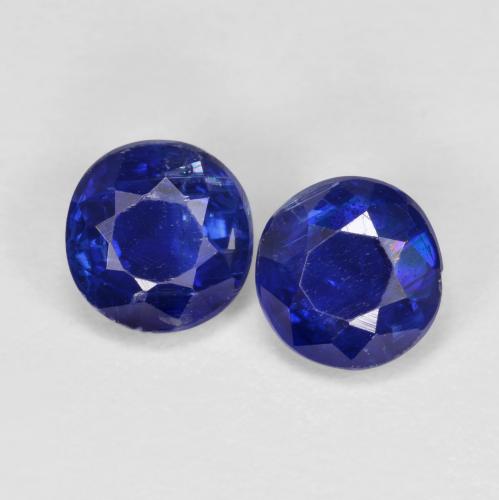 1,43 ct natürliche blauer Disthen-Edelsteine, Rundschliff, VS-SI