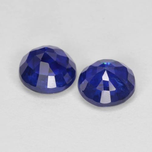 1,43 ct natürliche blauer Disthen-Edelsteine, Rundschliff, VS-SI