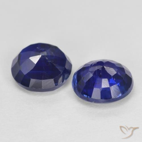2,10 ct natürliche blauer Disthen-Edelsteine, Rundschliff, SI