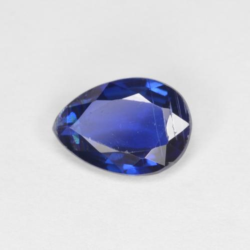 0,73 ctw natürlicher blauer Disthen, Birnenform, VS