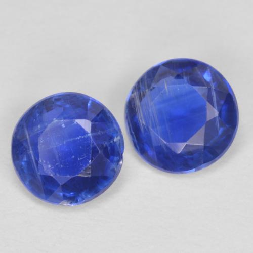 1.02 ct natürliche tiefblau Kyanit-Edelsteine, Rund Schliff, SI