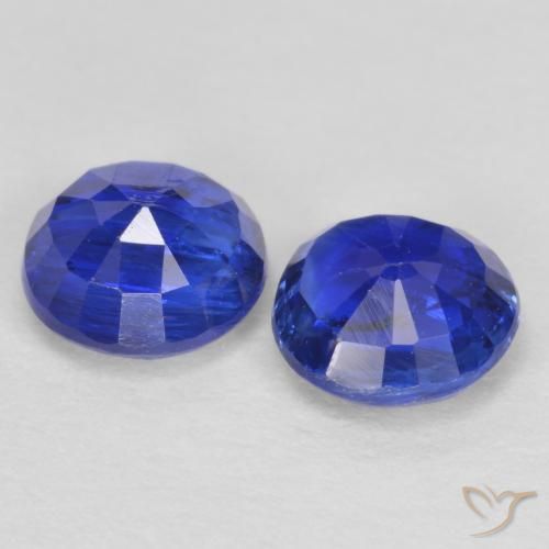 1.30 ct natürliche tiefblau Kyanit-Edelsteine, Runden, SI