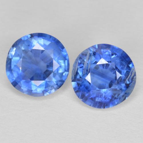1,24 ct natürliche blauer Disthen-Edelsteine, Rundschliff, SI