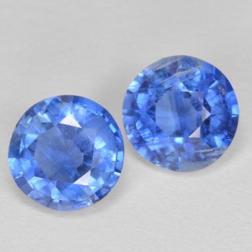 1,24 ct natürliche blauer Disthen-Edelsteine, Rundschliff, SI