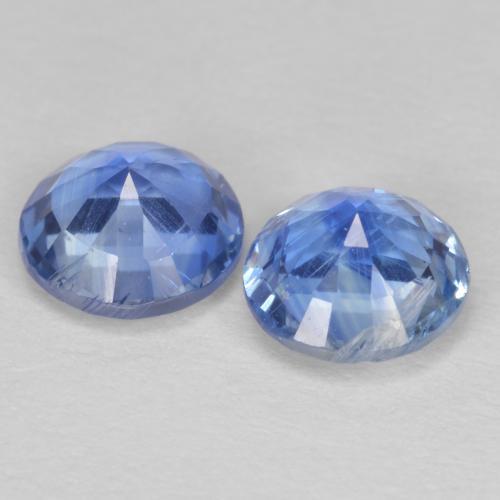 1,24 ct natürliche blauer Disthen-Edelsteine, Rundschliff, SI
