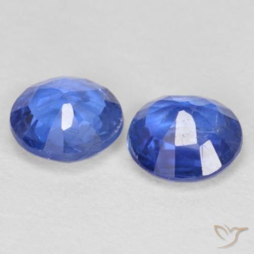 1.04 ct natürliche dunkelblau Kyanit-Edelsteine, Runden, SI