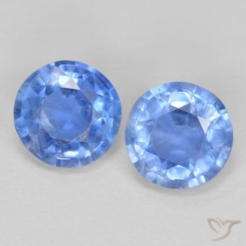 1,24 ct natürliche blauer Disthen-Edelsteine, Rundschliff, VS-SI