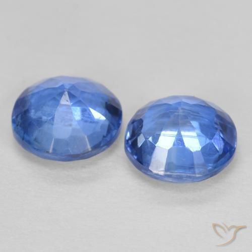 1,24 ct natürliche blauer Disthen-Edelsteine, Rundschliff, VS-SI