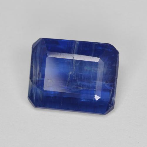 2,87 ctw natürlicher blauer Disthen, Smaragdschliff, SI